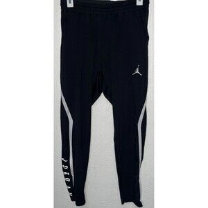 Jodan Dri Fit Athletic Track Pants Men Size 2XL Black/White Stripes